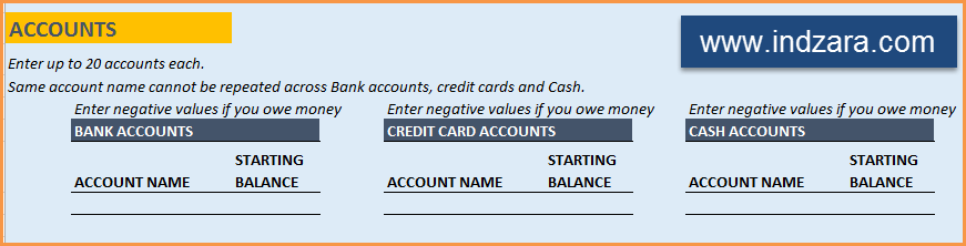 Billing spreadsheet personal Bill Tracker