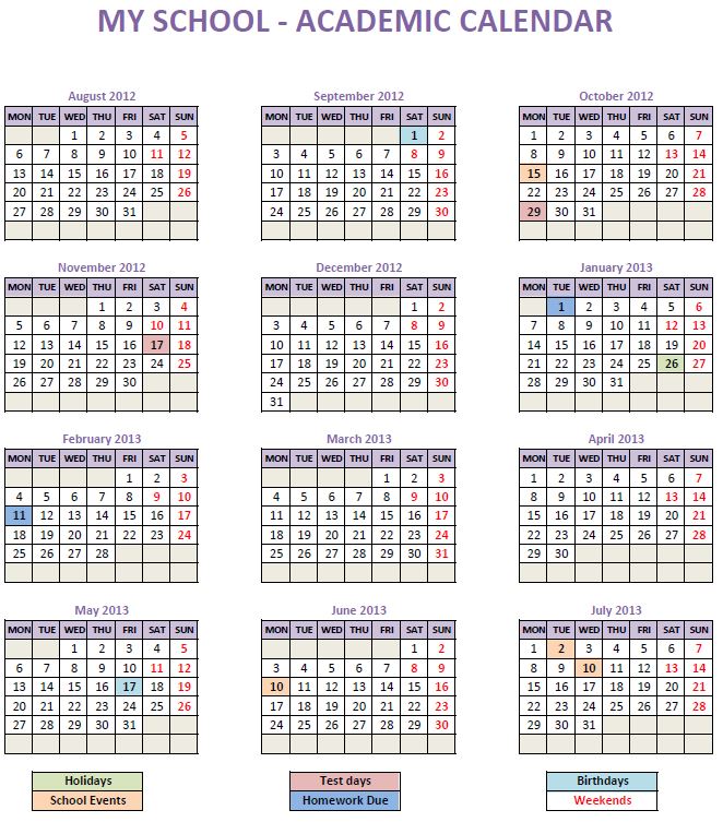 Dentrodabiblia 12 Month Calendar Template Excel 