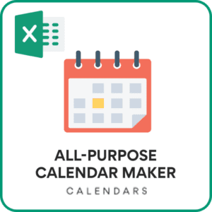All Purpose Calendar Excel Template