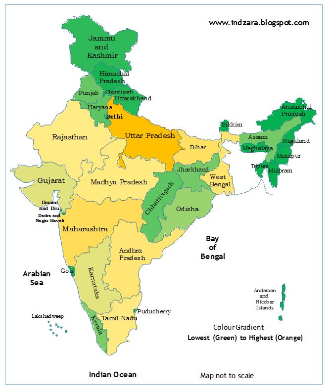 Final Image of Heat Map of India