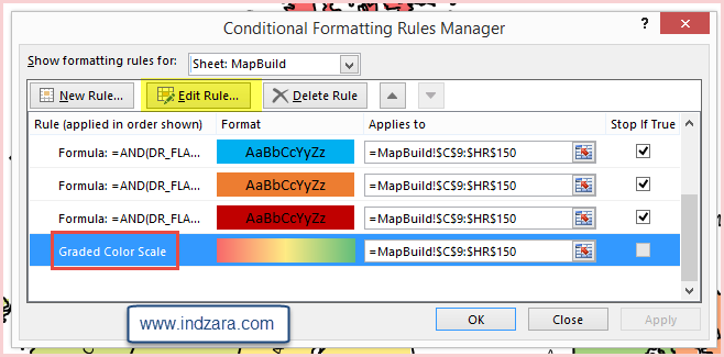 Conditional Formatting Rules - Canada Heat Map Excel Template