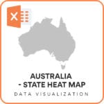 Australia - State Heat Map - Excel Template