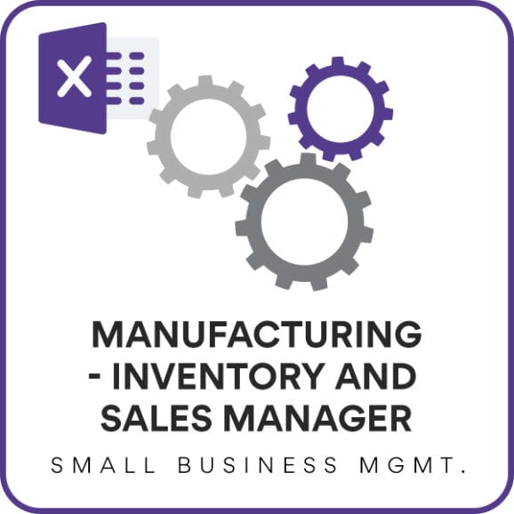 Manufacturing - Inventory and Sales Manager - Excel Template