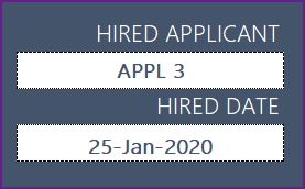Recruitment Tracker 2020 - Enter Hired Applicant and Date