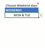 Gantt Chart Maker - Excel Template - Weekends
