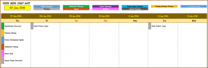 Event Calendar Maker Excel Template v3 - Support