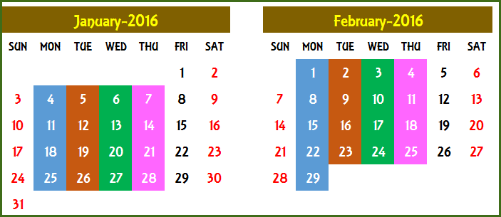 Event Calendar Maker - Excel Template - Yearly Calendar