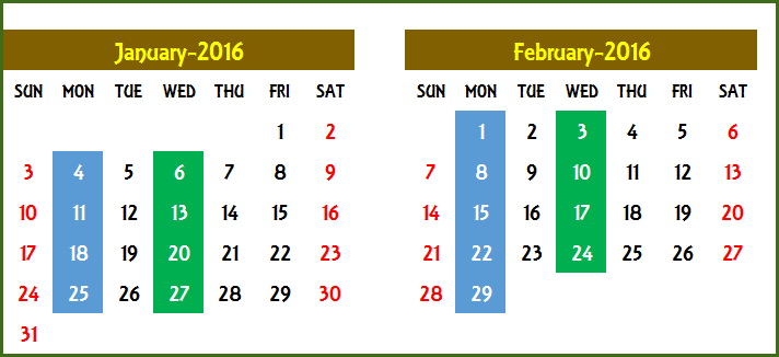 Event Calendar Maker - Excel Template - Filter more than one Event Type