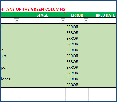 Error Calculation for Applications