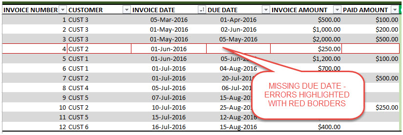 bill management excel template