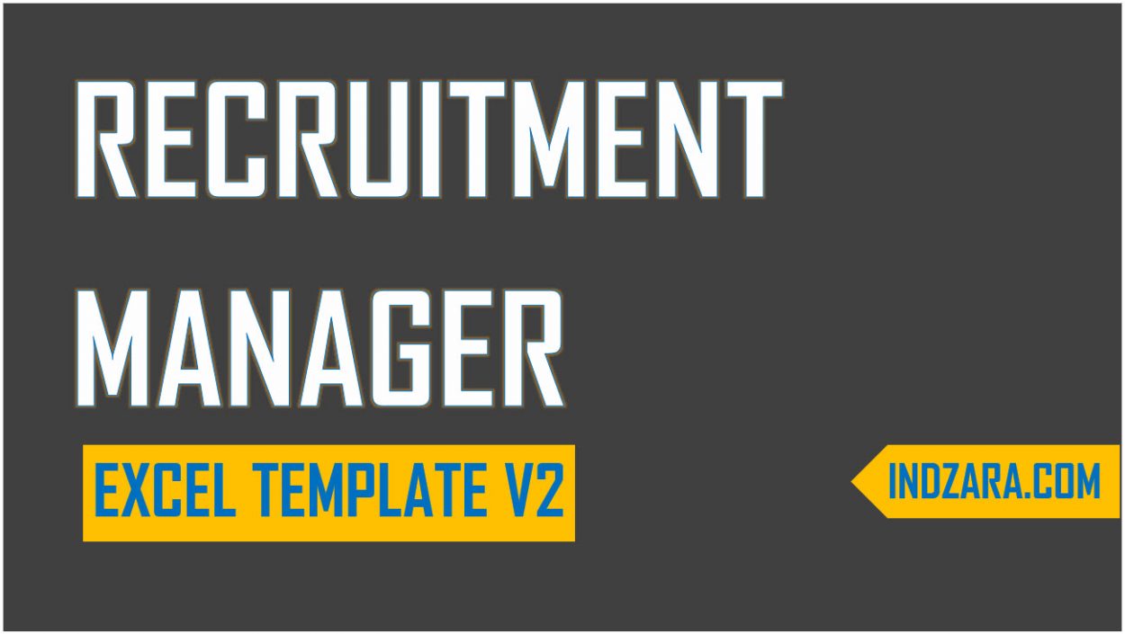 Recruitment Manager Excel Template v2