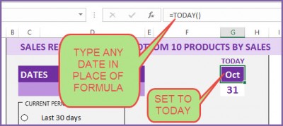 Sales Report Excel Template - Top 10 & Bottom 10 Products by Sales