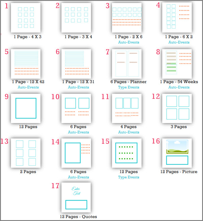 17 Calendar designs for 2017 Excel Calendar