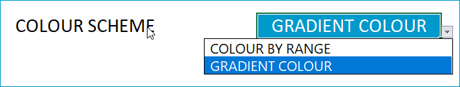 Choose color scheme for heat map - Gradient color or by Data ranges