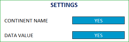 Settings - Choose Name and Data Value display