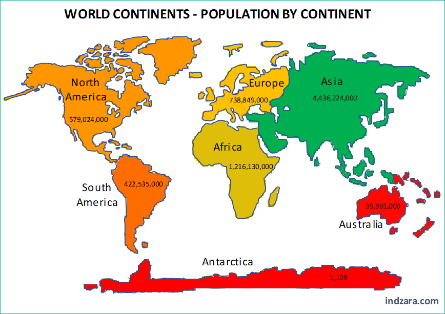 Name Of Continents In World Map World Heat Map By Continent - Free Excel Data Visualization