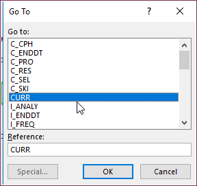 Changing Currency - Press Ctrl G and select CURR