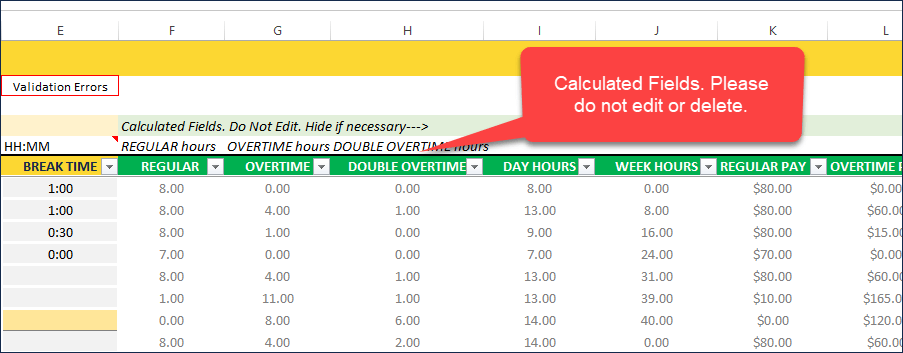 excel overtime after 40 hours spreadsheet template