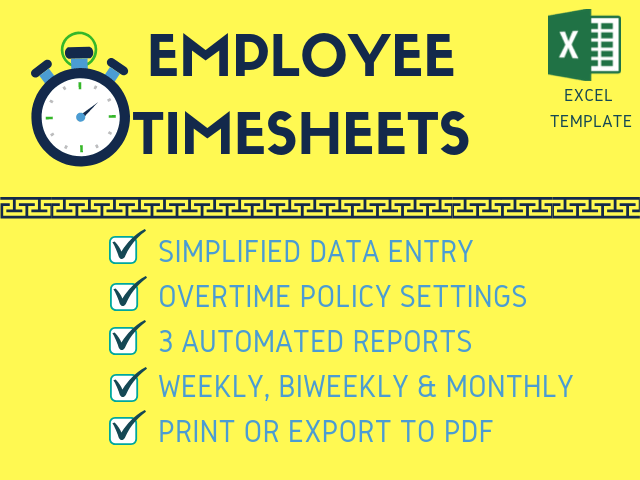 Employee Timesheets Excel Template
