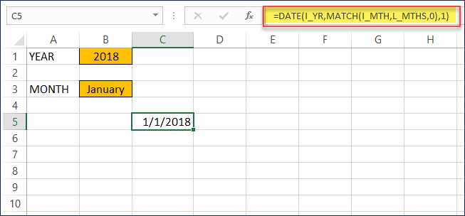 Formula to create starting Date