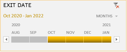 Date filters in Exit Dashboard