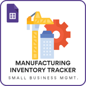 Free Manufacturing Inventory Tracker Google Sheet Template