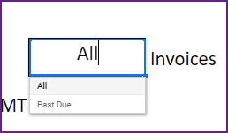 Customer Report All invoices vs Past Due