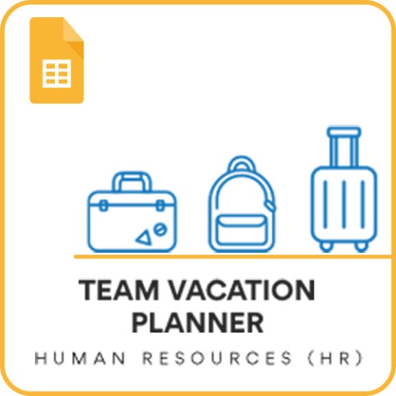 Team Vacation Planner Google Sheet Template