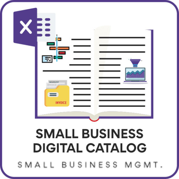 Small Business Digital Catalog Excel Template