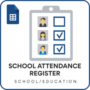 School Attendance Register Google Sheet Template