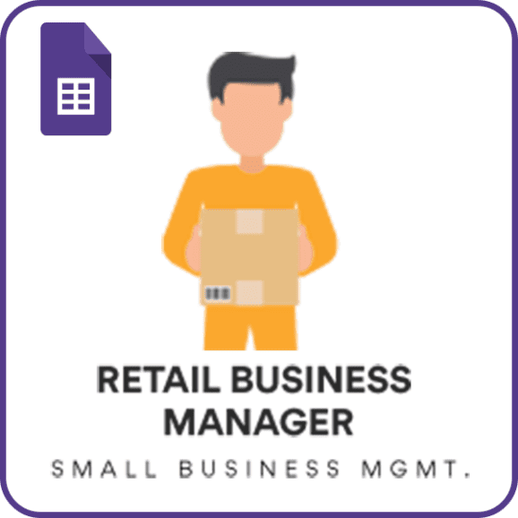 Retail Business Manager - Google Sheet Template