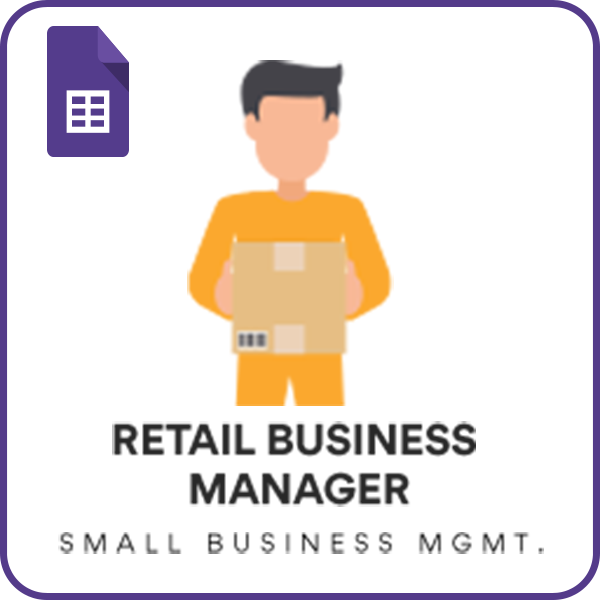 Retail Business Manager Google Sheet Template