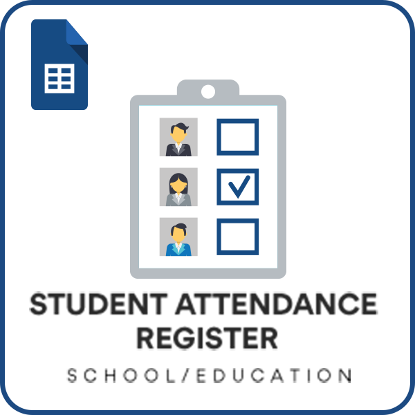 Student Attendance Register Google Sheet Template
