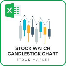 Stock Watch Candle Stick Chart Excel Template