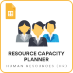 Resource Capacity Planner Google Sheet Template