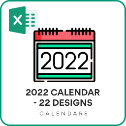 2022 calendar Excel Template