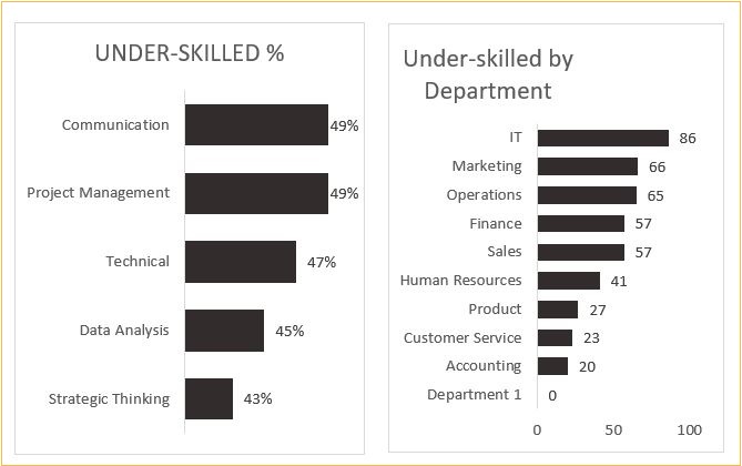 HR Skills Dashboard Excel Template - Underskilled 