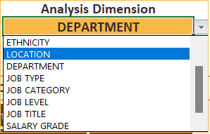 HR Onboarding Excel Template - Analysis Dimensions
