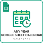 Google Sheets Calendar Template – 2024/2023 or any year