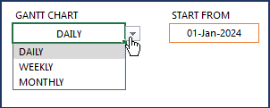 Project Planner (Advanced) Excel Template – Schedule – Gantt Chart customization