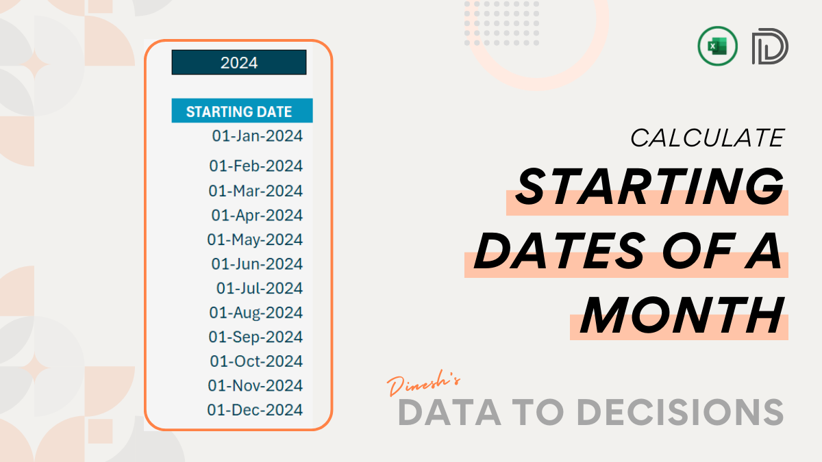how-to-calculate-the-starting-dates-of-months-in-excel