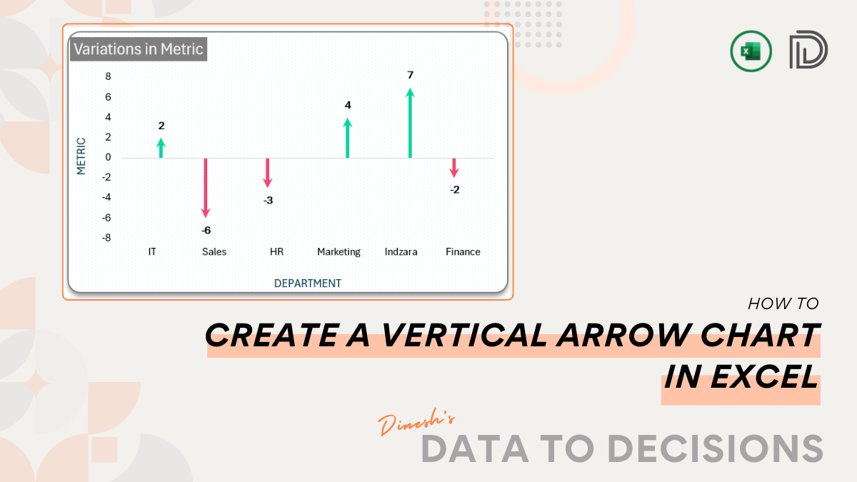 How to Create a Vertical Arrow Chart in Excel?