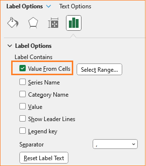 Stacked Column Chart with slider choose value from cellspng