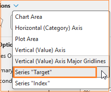 Vertical slider chart select series
