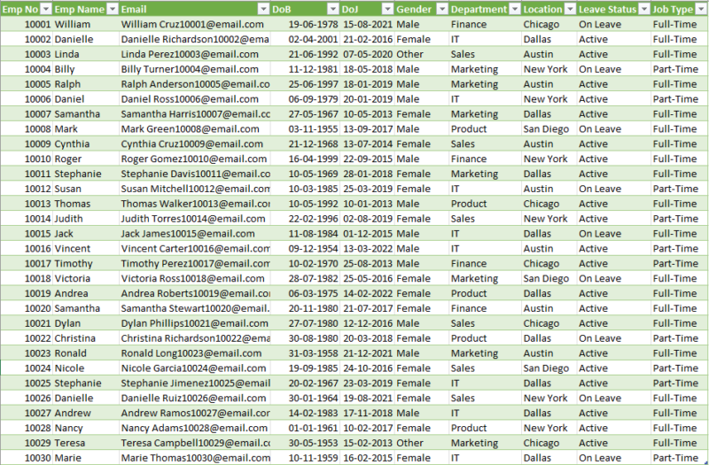 How to filter non-adjacent columns of data in Excel using formulas ...