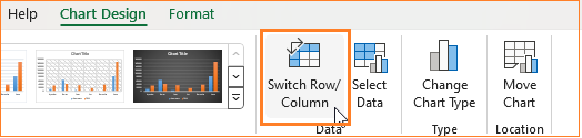 small multiple column chart  switch Row/Column