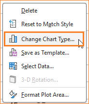 Floating Column Chart change chart type