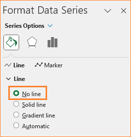 Floating Column Chart remove line