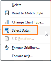 100% Stacked Column Chart with Totals select data