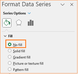 Vertical Dumbbell chart  remove fill color